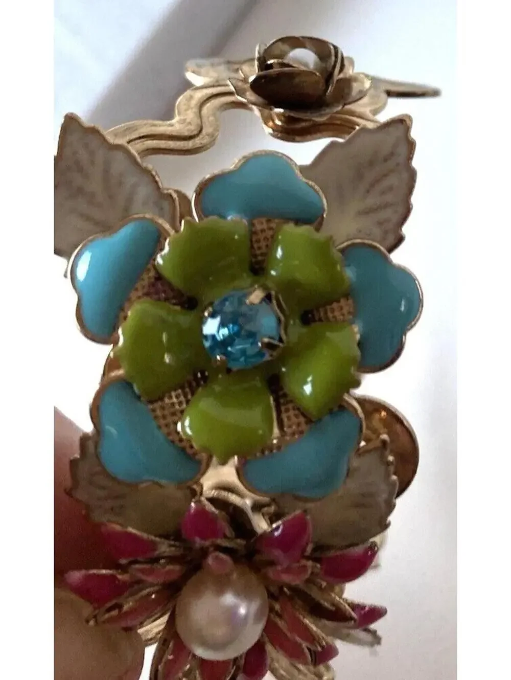 Flower Bracelet Women’s Floral Charm Costume